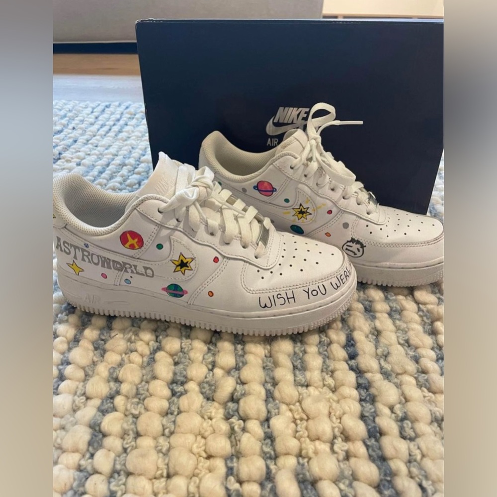Custom Commissioned Travis Scott Air Force One Sneakers